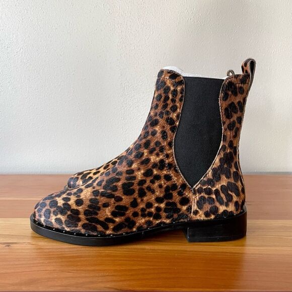 NWT Rebecca Minkoff Sabeen Too Genuine Calf Hair Chelsea Boots - Size: 6 - Picture 3 of 9